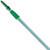 Unger Add n Arm Tele-Plus Pole 12ft #1&2 Section, extendable cleaning pole with green and silver sections for high reach cleaning.
